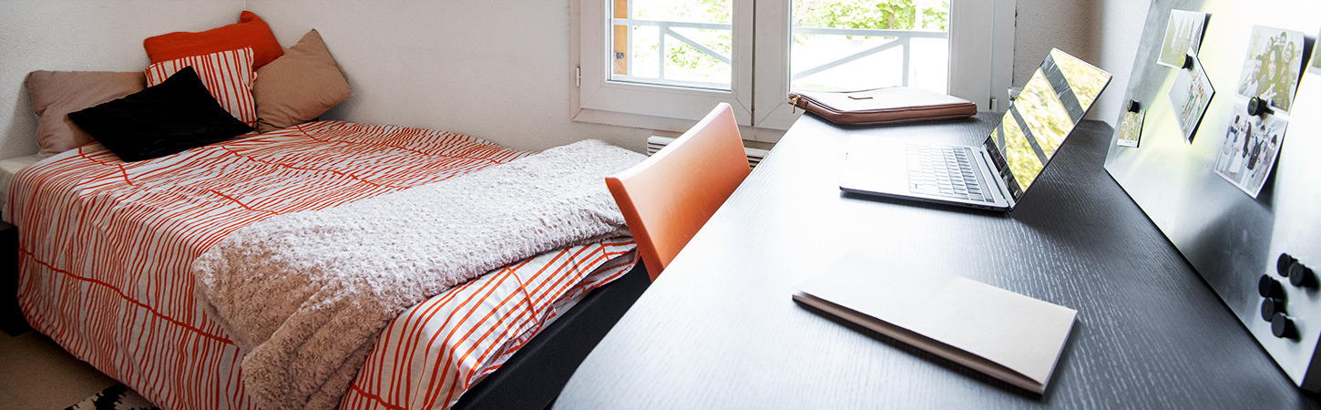 student room in student residence Theodore in Bron near Lyon 